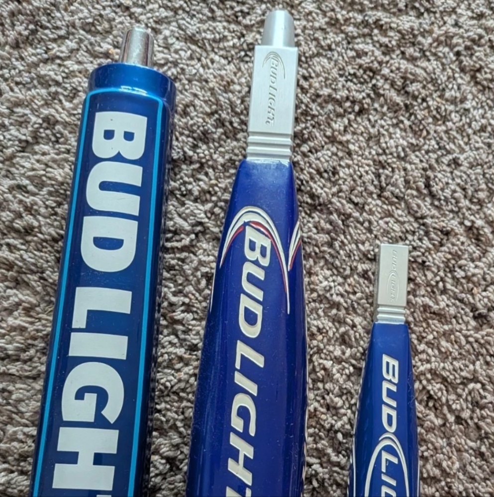 Bud Light Blue Tap Handles Set Of 3 Beer Tap Handles Bud Light
